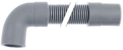 Vypouštěcí hadice DN19 L 1000mm vnitřní ø rovných 21mm vnitřní ø zahnutých 21mm