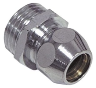 Šroubovací vsuvka závit 1/2″ ø trubky 10mm pochromovaná mosaz