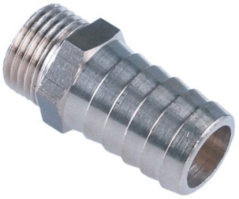 Hadicová přípojka poniklovaná mosaz rovné závit 1/2″ ø hadice 19mm Množství 1 ks