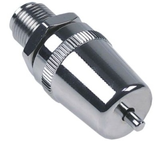 Provzdušňovač a odvzdušňovač závit 3/8" vnější závit pochromované L 37mm WS 24