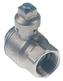 Kulový kohout L 67mm ø hřídele 17x17mm přívod 1" vnitřní závit bez madla