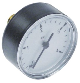 Manometr přípojka na zadní straně závit 1/4″ ø 51mm označení 3 rozsah tlaku 0 do 4bar