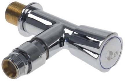 Rohový ventil přívod 3/4″ výstup 3/4″ s potrubním provzdušňovačem horní díl kohoutu 3/4"