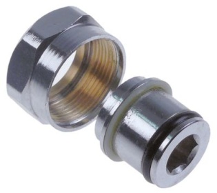 Adaptér ø 20mm V 21mm 3/8″ NPT pro stoupací potrubí ø přípojky 20,5mm