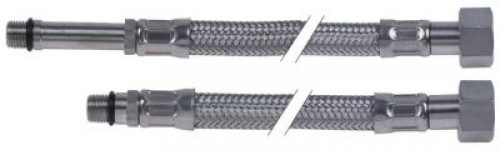 Ohebná hadice SS DN8 L 500mm přípojky 3/8″ - M10x1 provozní tlak 10bar tlak roztržení 95bar