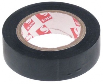 Izolační páska PVC černý W 15mm odolnost vůči teplotám 0 do +80°C schválení VDE