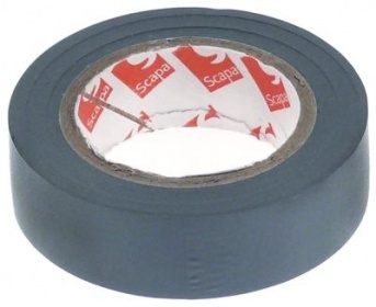 Izolační páska PVC šedý W 15mm odolnost vůči teplotám 0 do +80°C schválení VDE