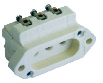 Elektrická zásuvka 240V V 35mm W 68mm montážní vzdálenost 51mm pro topné těleso