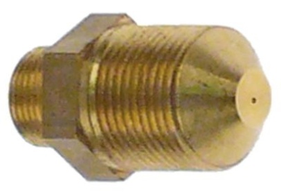Plynová tryska WS 14 ø otvoru 0,6mm L 26,5mm T1: M14x1 T2: M10x0,75