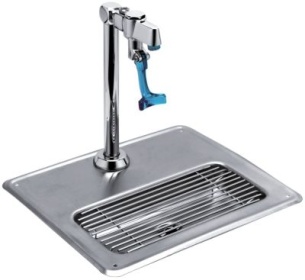 Dávkovač vody přípojka 1/2″ SS s mísou rozměry 321x270x236mm