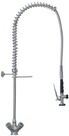 Sprcha na nádobí GEV řada INOX horní díl kohoutu s mísicí baterií s jedním otvorem přípojka 1/2″
