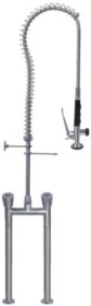 Sprcha na nádobí GEV řada INOX horní díl kohoutu s mísicí baterií se dvěma otvory přípojka 1/2″