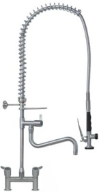 Sprcha na nádobí GEV řada INOX horní díl keramického ventilu s otočným kohoutem