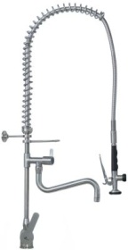 Sprcha na nádobí GEV řada INOX keramická kartuš s otočným kohoutem