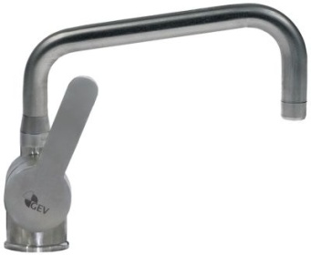 Jednopáková mísicí baterie s jedním otvorem GEV řada INOX keramická kartuš délka výpusti 250mm