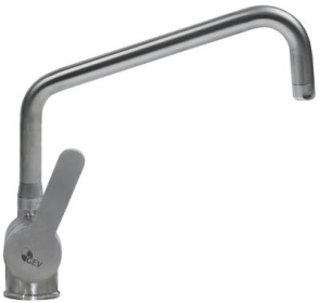 Jednopáková mísicí baterie s jedním otvorem GEV řada INOX keramická kartuš délka výpusti 300mm