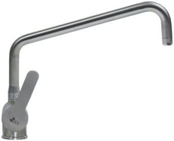 Jednopáková mísicí baterie s jedním otvorem GEV řada INOX keramická kartuš délka výpusti 400mm