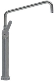 Jednopáková mísicí baterie s jedním otvorem GEV řada INOX keramická kartuš se stojánkem 365 mm