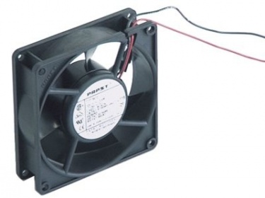 Axiální ventilátor 12VDC 0,8W L 92mm W 92mm V 25mm ložisko kuličkové ložisko přípojka kabel 1 600 mm