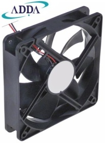 Axiální ventilátor 12VDC 4,44W L 119mm W 119mm V 25mm ložisko kuličkové ložisko