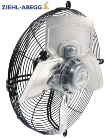Axiální ventilátor ZIEHL-ABEGG 390/550W 230V 1320/1450U/min ložisko s ložiskem ø otvoru 9,5mm