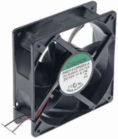 Axiální ventilátor 12VDC 6,7W L 120mm W 120mm V 38mm ložisko kuličkové ložisko