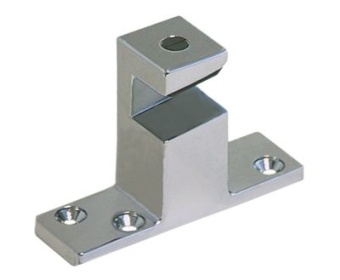 Pojistka dveří zinkový odlitek V 74mm L 110mm W 33mm montážní vzdálenost 68/68mm