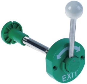 Nouzový otvírač ø vnější půměr 80mm V 56,5mm L 111mm W 75mm ø hřídele 24mm