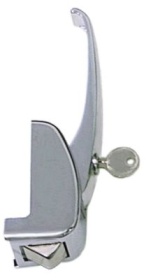 Pákový uzávěr L1 13mm L2 67mm zinkový odlitek rozteč otvorů 44,5mm V 52mm W 38,5mm
