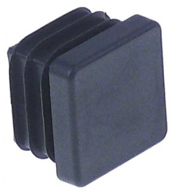 Koncová krytka černý L 25mm W 25mm pro čtverhranné trubky Množství 50 ks