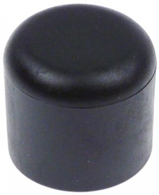 Koncová krytka ø 25mm černý L 26mm pro kruhové trubky Množství 1 ks