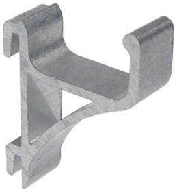 Držák na přihrádky L 33mm W 9mm V 27mm hliník pro chladničku Množství 1 ks