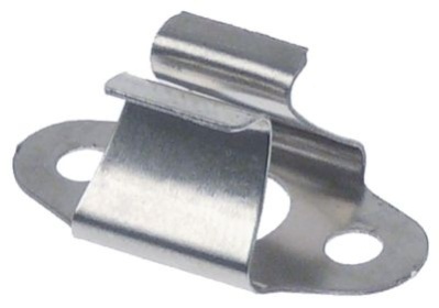 Pružinová svorka V 10,5mm L 26mm W 13mm ø otvoru 8mm pro západku dveří Množství 2 ks