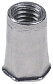 Nýtovací matice ø 7mm závit M5 SS L 12mm WS 6 DN 4mm Množství 1 ks