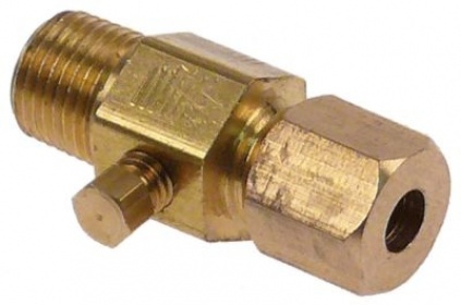 Škrticí ventil AB typ AP5-1 přívod plynu 1/8"-27 NPT (trubka ø 5 mm)