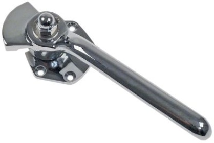 Pákový uzávěr pochromovaná mosaz V 64mm L 200mm vpravo