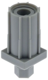 Patka zařízení plast V 23-55mm nosnost 90kg tloušťka 1,2-1,5mm typ trubky 30x30 Množství 1 ks