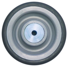 Kolečko ø otvoru 8mm ø 100mm šířka kola 30mm tělo kola polypropylen závit pneumatiky TPE