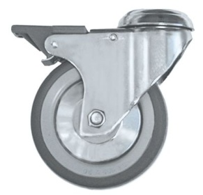 Otočné kolečko otvor na šroub V 132mm s otočným zámkem ø otvoru na šroub 12mm ø 100mm