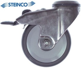 Otočné kolečko otvor na šroub V 135mm s otočným zámkem ø otvoru na šroub 10,5mm ø 100mm