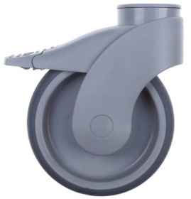 Otočné kolečko otvor na šroub 11 mm V 160mm s brzdou ø otvoru na šroub 11mm -20 do +60°C