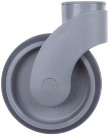 Otočné kolečko otvor na šroub 11 mm V 160mm bez brzdy ø otvoru na šroub 11mm ø 125mm