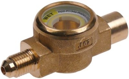 Průhledítko přípojka 7/16″ UNF (1/4″ SAE) L 68mm vnitřní/vnější závit s ukazatelem typ 3950/22
