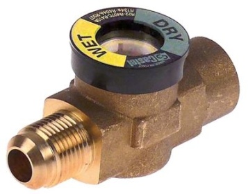 Indikátor vlhkosti přípojka 3/4″ UNF (1/2″ SAE) L 77mm vnitřní/vnější závit s ukazatelem