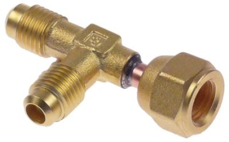 T-díl přípojka 1/4″ SAE závit 1/4″ 8380/X06 vnit. Kód  - CASTEL