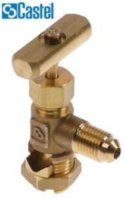 Napichovací ventil přípojka 1/4″ SAE typ 8330/A CASTEL ø trubky 6-10mm