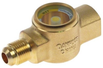 Průhledítko přípojka 5/8″-18UNF L 73mm s ukazatelem typ SGN10MF DANFOSS -50 do +80°C