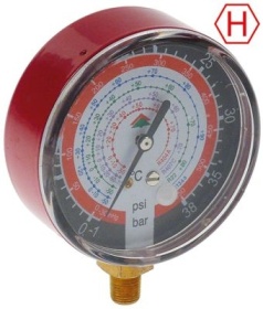 Manometr ø 80mm R22/R134a/R410a/R407c HIGH 1/8″ NPT