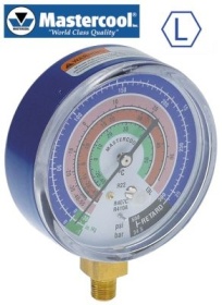 Manometr přípojka 5/16″ ø 80mm R22/R410a/R407c třída 1.6 model EBL