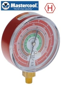 Manometr přípojka 5/16″ ø 80mm R22/R410a/R407c třída 1.6 model EBH